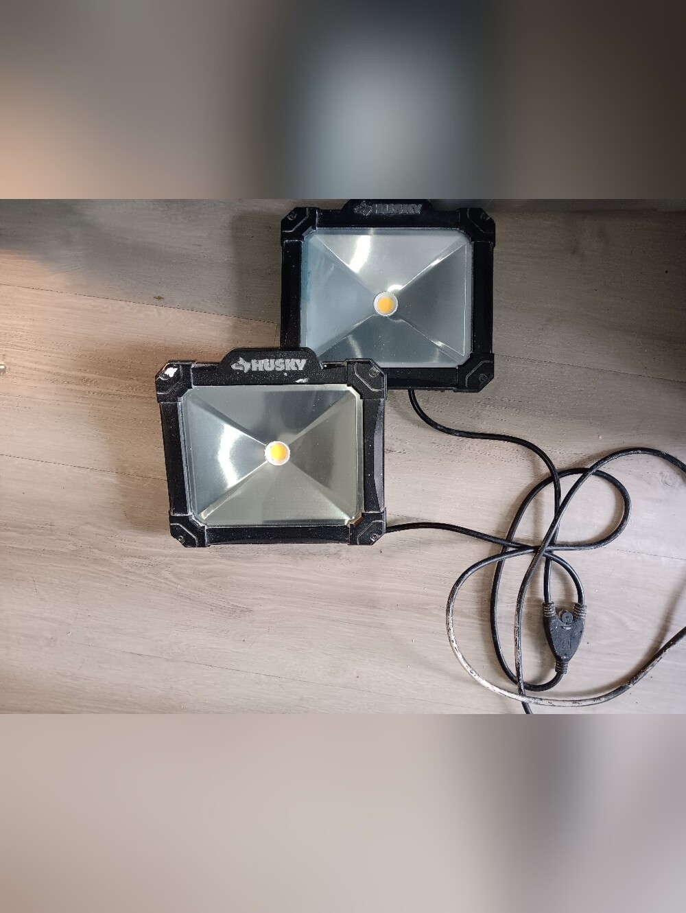 Husky Dual LED Flood Lights in Black